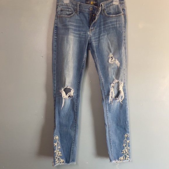 Lucky Brand | Blue Light Wash Charlie Skinny Denim Jeans | Size 4 27” waist - Picture 7 of 15